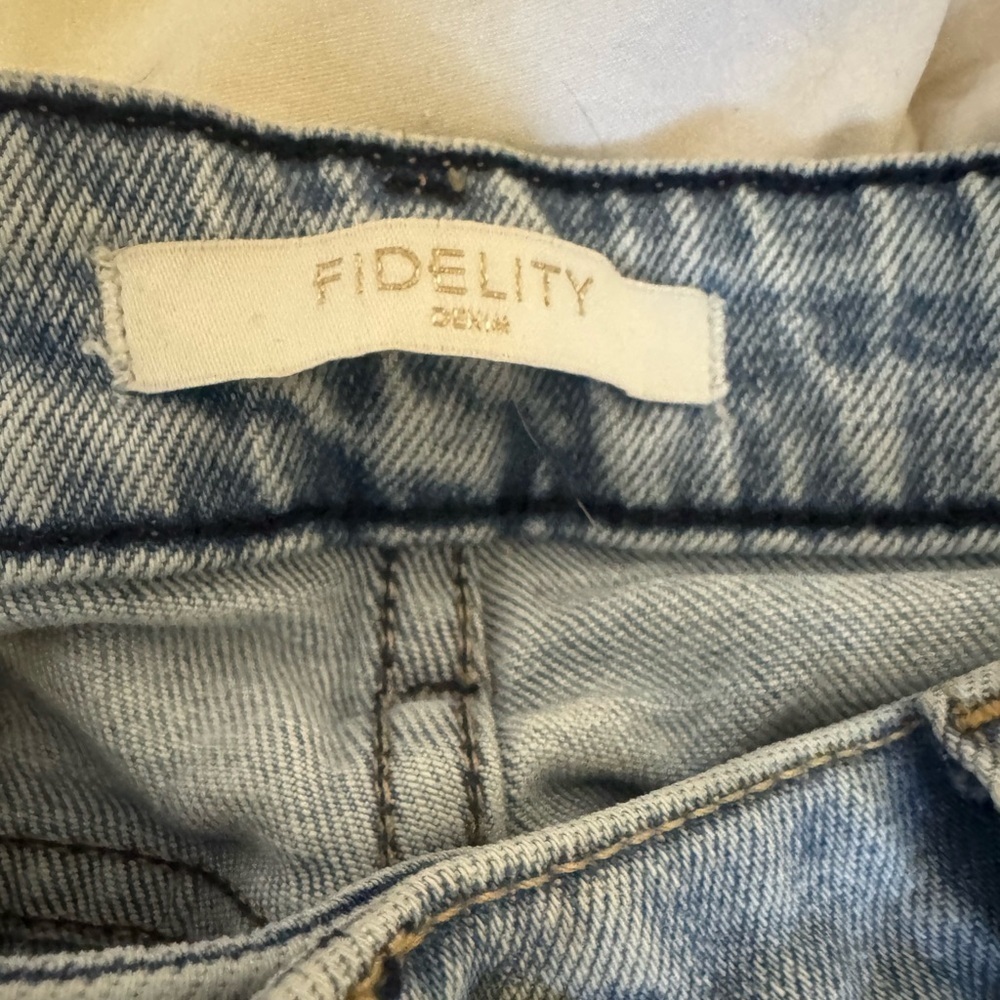 Fidelity Denim KELLI NAPLES wide leg jeans - 32 inch inseam - Size 24 - Picture 4 of 8